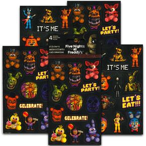 Five Nihts at Freddy's - Standard Stickers - 4 Sheet Standard Stickers - 4 Sheet
