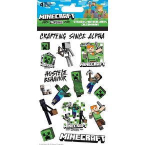 Minecraft 15th Anniversary-Standard 4 Sheet Stickers Standard Stickers - 4 Sheet