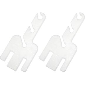 Dsjnf Removable Yarn Tensioner Adapters Knitting Machine Tensioner Accessories Knitting Machine Replacement Tensioners Transparent Tension Rods for Knitting Machines 2pcs