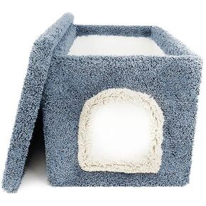 New Cat Condos Premier Litter Box Enclosure, Gray