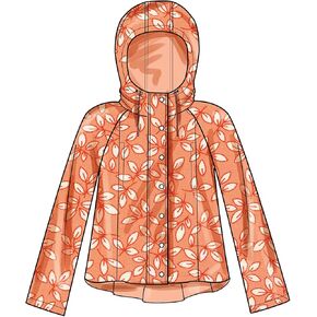 Simplicity Misses' Hooded Parka Jacket Sewing Pattern Kit, Code S9713, Sizes 18-20-22-24-26, Multicolor