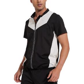 NINGMI Sauna Sweat Vest for Men Workout Heat Trapping T Shirts Tank Tops Gym Suit Weight Loss Body Shaper Exercise Sport