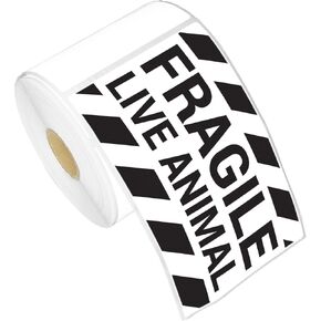 OfficeSmartLabels - 3" x 5" Direct Thermal Labels - Compatible with Zebra & Rollo Desktop Label Printers and More – 1" Core, Permanent Adhesive & Perforated [300/Roll, 6000 in 20 Rolls]