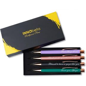 InnoBeta Yaya Gifts, Ballpoint Pen Set of 4, Gift Ideas for Yaya on Birthday, Christmas, Mother's Day - Yaya