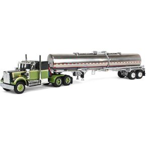 1/64 Dark Green/Olive White Western Star 4900 36in Sleeper with Brenner Chemical Tanker 60-1640