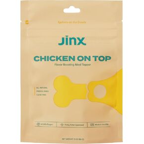 Jinx Chicken Dog Food Topper, Flavor Boosting Meal Topper with Freeze-Dried, Cage-Free Chicken, No Fillers, for All Lifestages, 3oz
