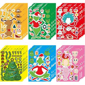 32 Sheets Make Face Stickers for Kids Superhero Stickers for Avengers Birthday Decorations,Party Favors Supplies