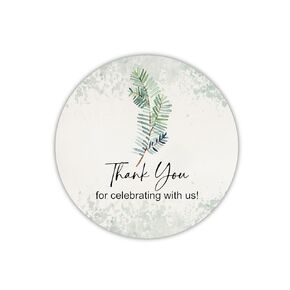 Thank You for Celebrating with us Sticker Set - Set of 40 Stickers - Thank You for Celebrating Party Favor Stickers Labels - Stickers for Birthday Party, Wedding, Bridal or Baby Shower Favors