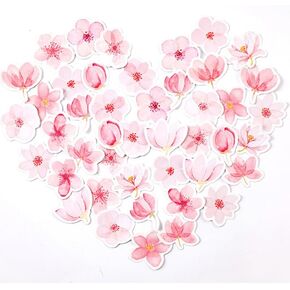 ملصقات صغيرة لطيفة على شكل أزهار الكرز، 45 قطعة من ملصقات ساكورا من Obujopal لقصاصات القصاصات، وزجاجة مياه، ومجلة غير مرغوب فيها، ومجلة رصاصة، وديكور DIY، والمخططين، والمذكرات، والكمبيوتر المحمول، وحافظات الهاتف، والحرف الفنية