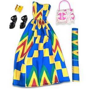 Oivia Black Doll Outfit - Complete Baby Doll Clothes and Accessories - Lovely Baby Doll Outfits for Celebrating Diversity - Babydoll Clothes and Baby Doll Clothing for Inclusive Play