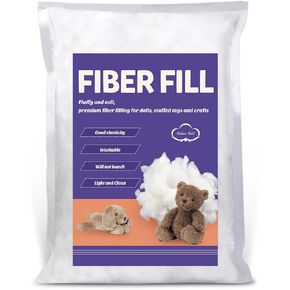 Fadoub 80g/2.82oz Premium Polyester, Stuffing for Stuffed Animals, Recycled Polyester Fiber Fill, High Resilience Stuffing Fluff Fiberfill for Animals Dolls DIY