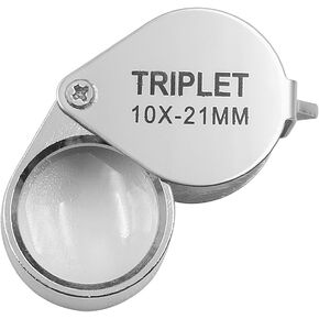 10 × 21 ملم عدسة مكبرة للمجوهرات العدسة العتيقة للجيب المكبر للمجوهرات القابلة للطي حلقة العين للماس الجواهري العملات المعدنية الطوابع in Kuwait