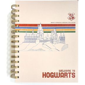 Paper House Productions Harry Potter 8" Hardcover Spiral Bound Notebook Journal - Welcome to Hogwarts 1980