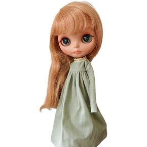 Doll Clothing Extra Long Robe for Blyth,Ob24,Licca,Azone BJD Doll Clothes Toys Accessories Gifts (Off-White) (Only Clothes)