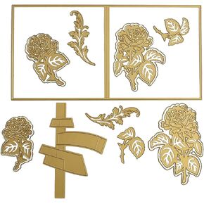 Anna Griffin Pop Up Bouquet Card Dies - Craft Detailed 3D Floral Greeting Cards with 14 Elaborate Dies, Ideal for Invitations, Birthdays & Celebrations