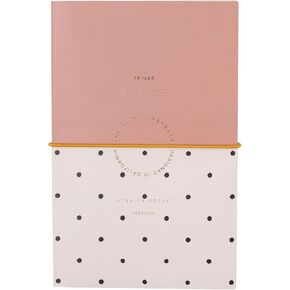 Fringe Studio Slim Paperback Journal W/Elastic Cord Closure, PETITE DOT, 5.625" x 8.75", 120 Pages, Memento Collection (930201)