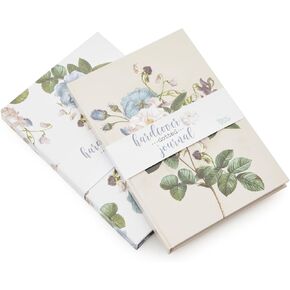 Paper Junkie Dotted A5 Hard Cover Journal Notebook for Writing, Floral (5.5 x 8 In, 2 Pack)