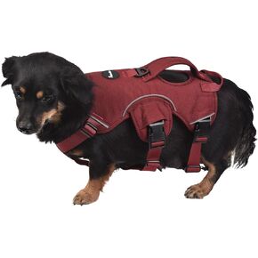 Petmolico Escape Proof Dog Harness Vest, Adjustable No Pull Vest Reflective Dog Harness Vest for Large Dogs(Red,Medium)