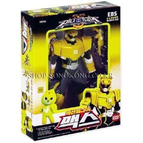 Miniforce Max Korean Robot Action Figure Yellow 5.5" Mountable 4 Weapons 14 Joints Move (Single Product)
