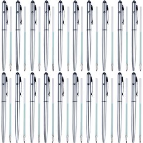 20Pcs Invisible Disappearing Ink Pen with 20 Replaceable Pen Refills UV Light Pen Invisible Ink for Secret Message Magic Invisible Ink Ballpoint Pen Birthday Party Favors Christmas Stocking Stuffers