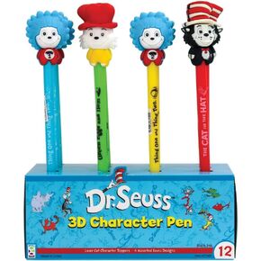 Raymond Geddes Dr. Seuss 3D Character Ink Pens (Pack of 12)