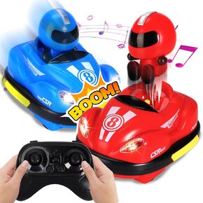 Remote Control car 2-Piece Set, Remote Control Ejection Bumper car, Ejection Remote Control Racing car Toy, Suitable for Children's Gifts for Boys and Girls Over 6+ Years Old