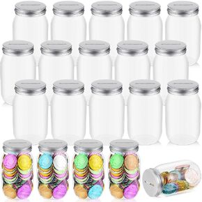 Roowest 12 Pcs Coin Jars for Behavior Tokens Plastic Reward Jars for Kids Classroom Reward Jar Token Jars for Classroom Behavior Management School Teacher Supplies