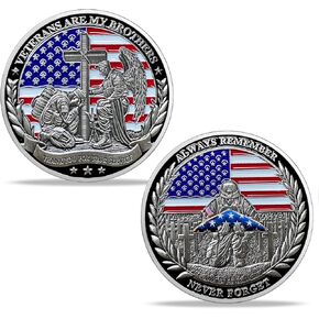 20Pcs Veteran Angel Army Challenge Coin U.S. Flag Thanks for Your Service for Military Commemorative Coin Veterans Appreciation Gifts for US Army Service