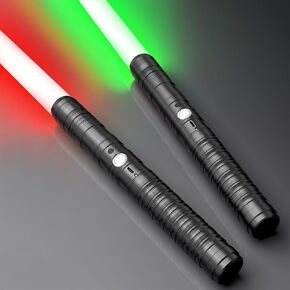 Lightsabers 15 Colors Metal Hilt 2-in-1 Dueling Double Light Sabers | Rechargeable, Force Sound, Silent Mode, Heavy Dueling, Toys for Adults Kids Christmas Birthday Gifts Cosplay