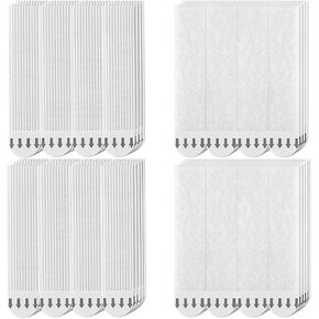 36 Pairs (72 Strips) Large Picture Hanging Strips Heavy Duty, Removable Hook and Loop Tape, Damage Free Picture Hangers Without Nails for Frame Hanging and Holiday Decorations