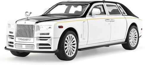 Toy Model Rolls Royce Phantom Car Toy for Boys, 1:22 Diecast Metal Model Pull Back Toy Car Phantom with Sound and Light, Gift Toys for Christmas Newyear Birthday in Saudi Arabia