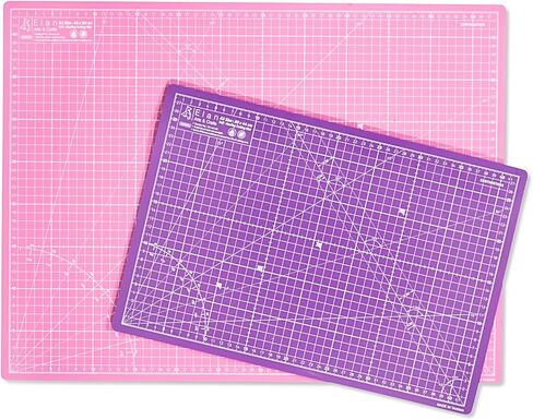 Elan Cutting Mat A0 Pink & Purple, Self Healing Cutting Mat 90 x 120 CM, 5-Ply Craft Mat Pink, Hobby Cutting Mat 90x120 CM, Large Cutting Mat, Quilting Cutting Board, Sewing Cutting Board 90 x 120 CM in Kuwait