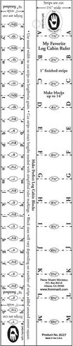 Marti Michell Log Cabin Ruler, 1/2-Inch and 1-Inch in Kuwait
