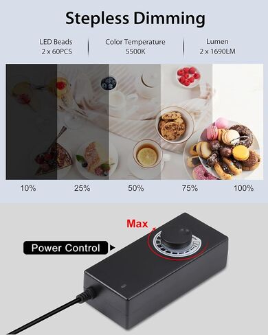 PULUZ Portable Light Box Photography, 16"x12"x16" Professional 3200-6500k Dimmable Photo Box with 320 LED Lights & 4 Color PVC Backdrops for Jewelry and Small Item Product Photography in Saudi Arabia