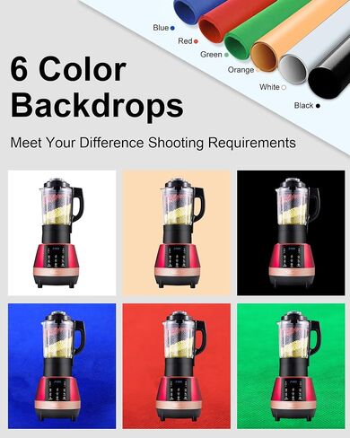 PULUZ Portable Light Box Photography, 16"x12"x16" Professional 3200-6500k Dimmable Photo Box with 320 LED Lights & 4 Color PVC Backdrops for Jewelry and Small Item Product Photography in Saudi Arabia