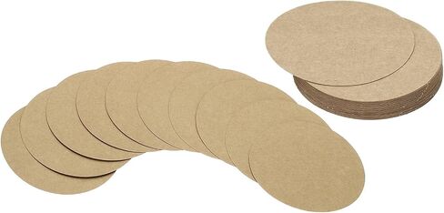 PATIKIL 4inch Circle Card Stock, 36Pcs Round Shape Cutouts Paper Thick Cardstock Coaster for DIY Craft Projects Classroom Bulletin Board Decor, White in Saudi Arabia