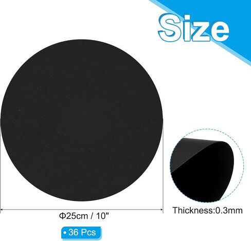 PATIKIL 4inch Circle Card Stock, 36Pcs Round Shape Cutouts Paper Thick Cardstock Coaster for DIY Craft Projects Classroom Bulletin Board Decor, White in Saudi Arabia