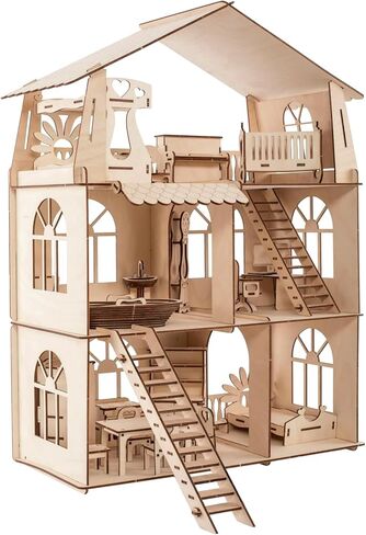 ZOENHOU 60 قطعة 6 × 6 بوصة فراغات خشب الزيزفون غير المكتملة، قطع خشبية مربعة، مربعات خشبية غير مكتملة لمشاريع الحرف اليدوية، تزيين نماذج الحرف اليدوية in Kuwait