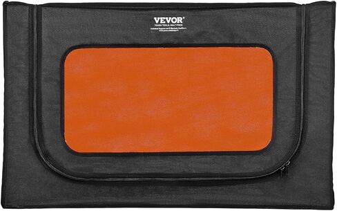 VEVOR Laser Engraver Enclosure 31.5 x 31.5 x 19.6, Dual-Direction Viewing, Flame Retardant and Fireproof Cover, with Exhaust Fan and Pipe, Insulates Smoke, Noise and Eye Protection, Black in Saudi Arabia