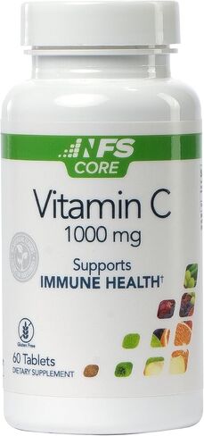 NF Sports Immune Defense, Vitamin C with Zinc, Dietary Supplement, Daily Vitamins, Includes Vitamin B6 & B2, Immunity Booster Vitamin Powder, Drink Mix, No Preservatives, Natural Sweeteners (Orange) in Saudi Arabia