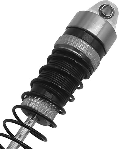 ممتص الصدمات 59 مم لـ TRX4M 1/18، مثبط زيت الصدمات الملولب من الألومنيوم لـ TRX4M 1/18 RC جزء ترقية الزاحف مجمعة (رمادي) in Kuwait