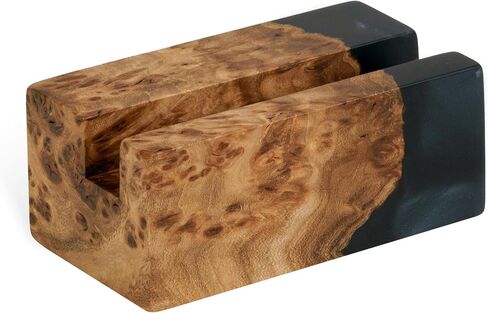 RWA Business Card Holder for Men & Women - Handcrafted Epoxy & Wood, Stylish & Durable Business Card Organizer, Premium Business Card Holder Desk Accessory for Professionals Christmas Gift in Kuwait