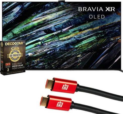 تلفزيون سوني XR55A95L BRAVIA XR A95L 55 بوصة QD-OLED 4K HDR الذكي مع حزمة Google TV 2023 مع حزمة حماية محسنة CPS لمدة عامين in Kuwait