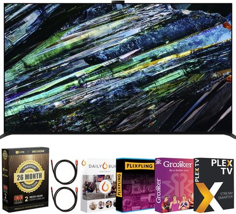 تلفزيون سوني XR55A95L BRAVIA XR A95L 55 بوصة QD-OLED 4K HDR الذكي مع حزمة Google TV 2023 مع حزمة حماية محسنة CPS لمدة عامين in Kuwait