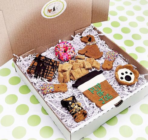 Dog Treat Gift Box | Human Grade, Handmade, and Decorated Dog Cookies | Gifts for Medium & Large Dogs | No Artificial Preservatives | Made in The USA (Tipsy Mutt) in Saudi Arabia