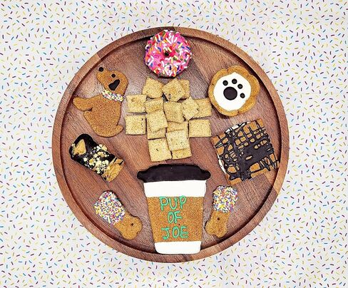 Dog Treat Gift Box | Human Grade, Handmade, and Decorated Dog Cookies | Gifts for Medium & Large Dogs | No Artificial Preservatives | Made in The USA (Tipsy Mutt) in Saudi Arabia