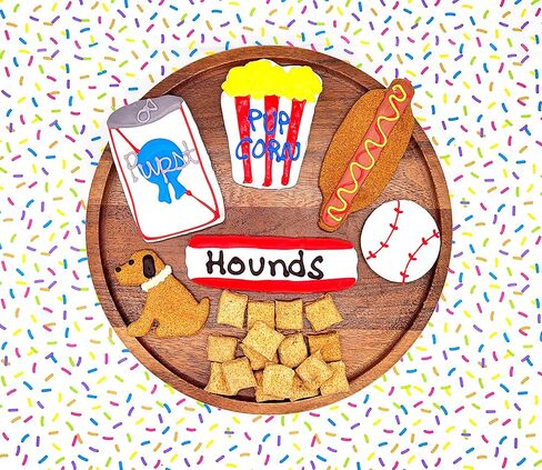 Dog Treat Gift Box | Human Grade, Handmade, and Decorated Dog Cookies | Gifts for Medium & Large Dogs | No Artificial Preservatives | Made in The USA (Tipsy Mutt) in Saudi Arabia