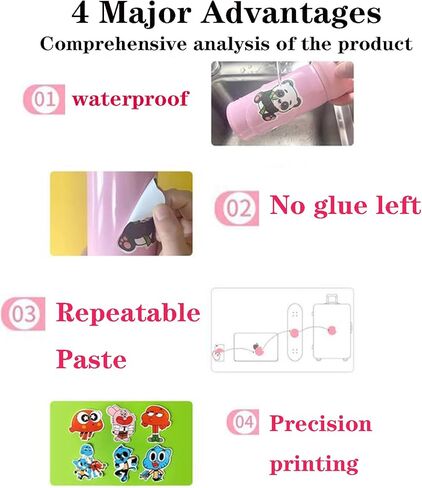 57 قطعة من ملصقات Sprunki للأطفال، ملصقات وجه Sprunki للأولاد والبنات، ملصقات Sprunki لزجاجات المياه وأجهزة الكمبيوتر المحمولة والهواتف وحقيبة الجيتار (57 قطعة) in Kuwait