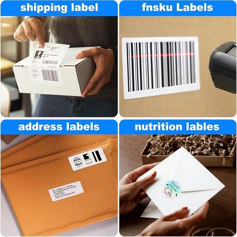 طابعة ملصقات OausTect USB، طابعة ملصقات حرارية بعرض 1.57 بوصة - 4.3 بوصة لملصق الشحن، ملصقات الباركود، الإيصالات، الملصقات، طابعة ملصقات سطح المكتب عالية السرعة 150 مم/ثانية متوافقة مع Windows، MAC in Kuwait