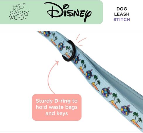 Dog Collar Disney Stitch - M, Adjustable, Durable, Comfortable and Stylish Pet Accessories for Medium Dogs - Officially Licensed in Saudi Arabia